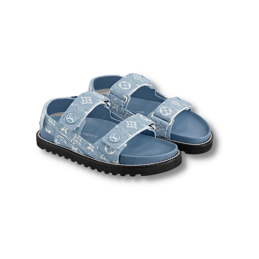 Paseo Flat Comfort Sandal Blue For Women - 1AB0TE