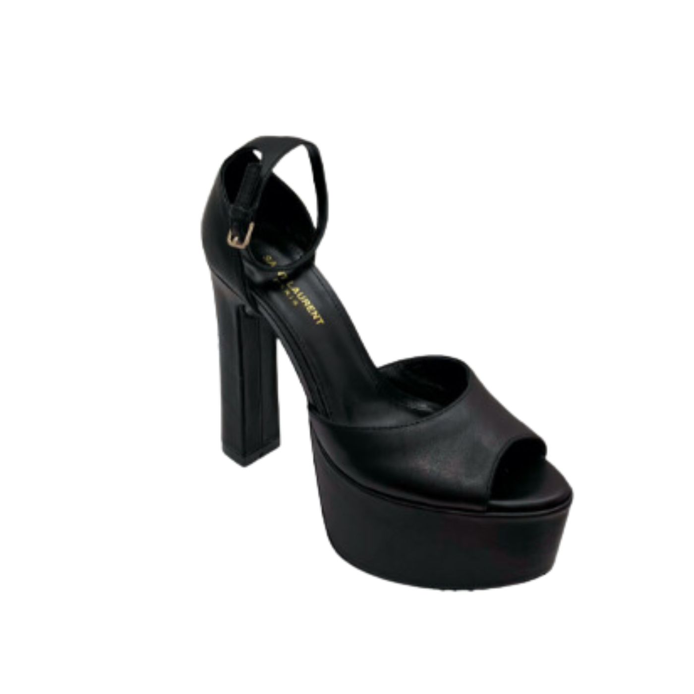 Saint Laurent Jodie Platform Sandals In Smooth