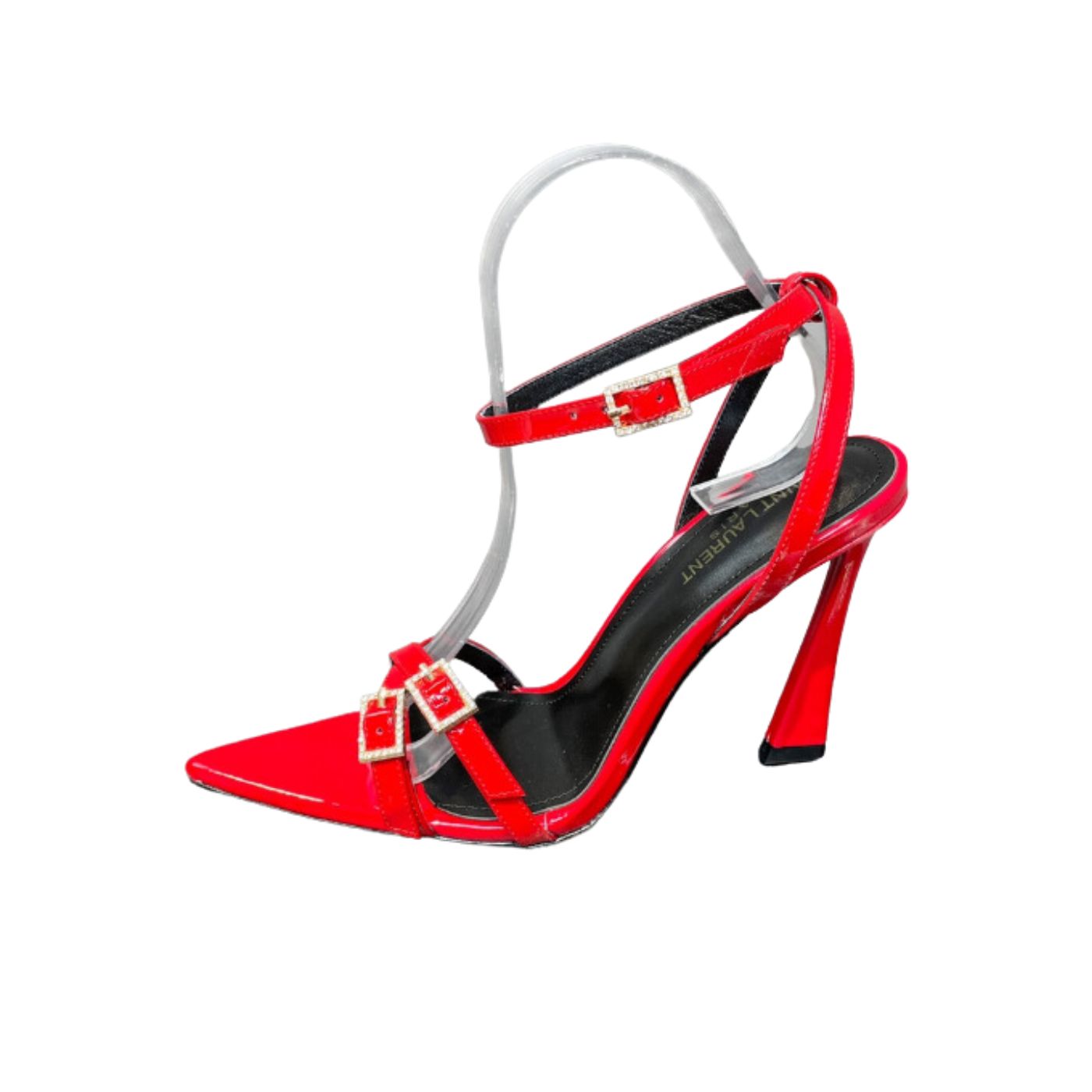 Saint Laurent Lila Sandals In Patent