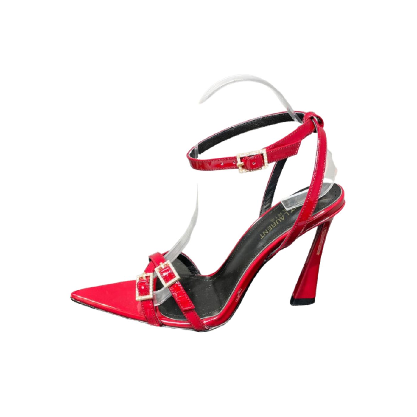 Saint Laurent Lila Sandals In Patent