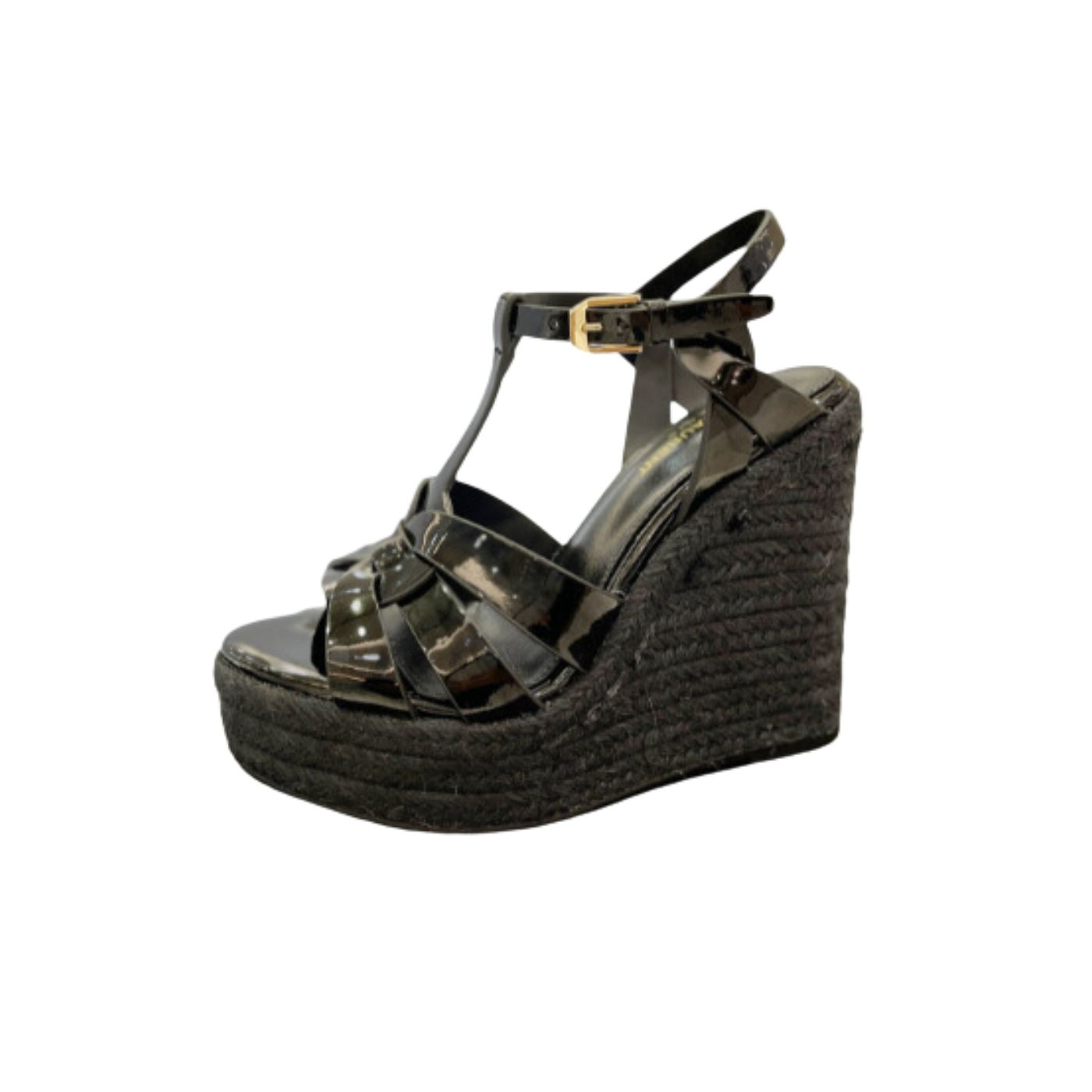 Saint Laurent Tribute Espadrilles In Patent