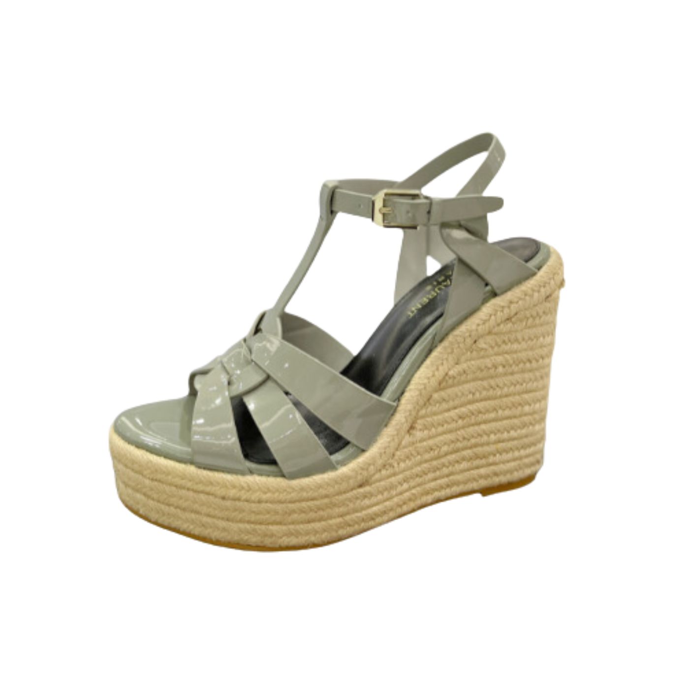 Saint Laurent Tribute Espadrilles In Patent