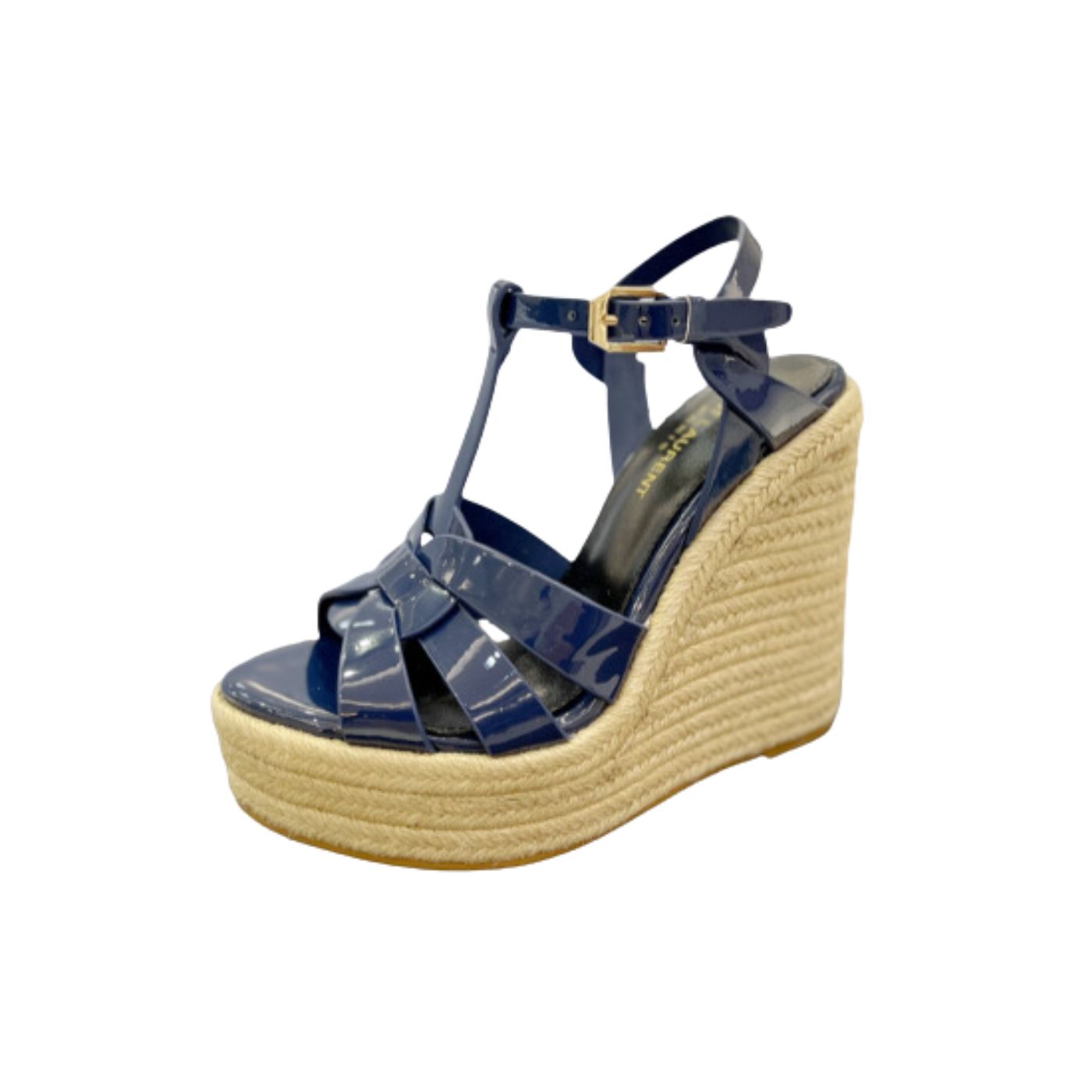 Saint Laurent Tribute Espadrilles In Patent