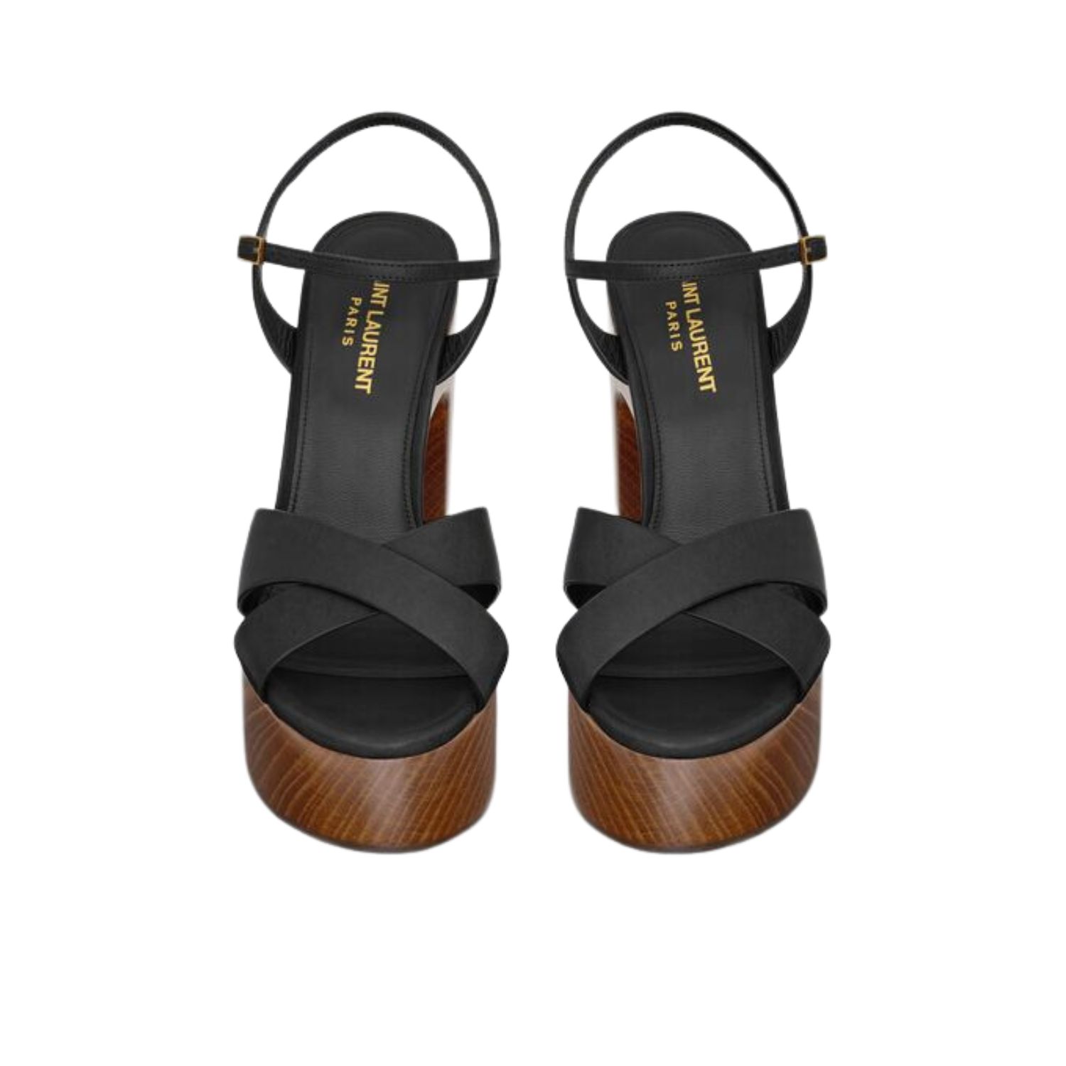 Saint Laurent Bianca Platform Sandals In Smooth