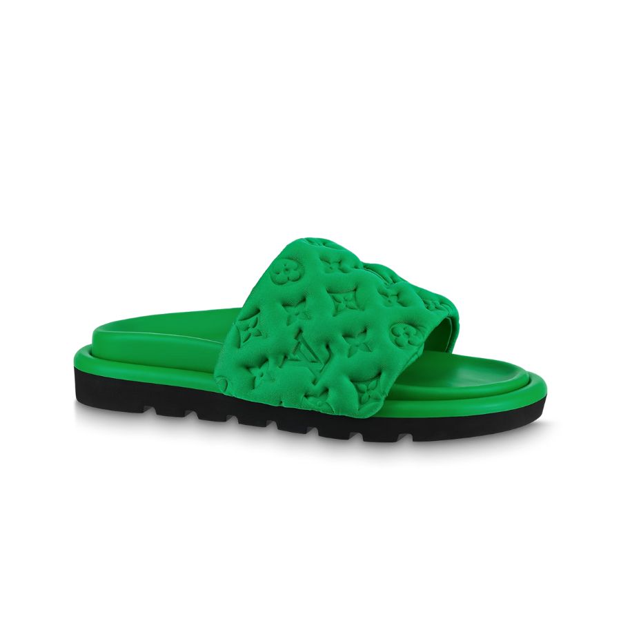 Pool Pillow Flat Comfort Mule Green For Women- 1AB1N5