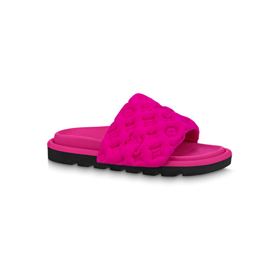 Pool Pillow Flat Comfort Mule Pink For Women- 1AB1NN