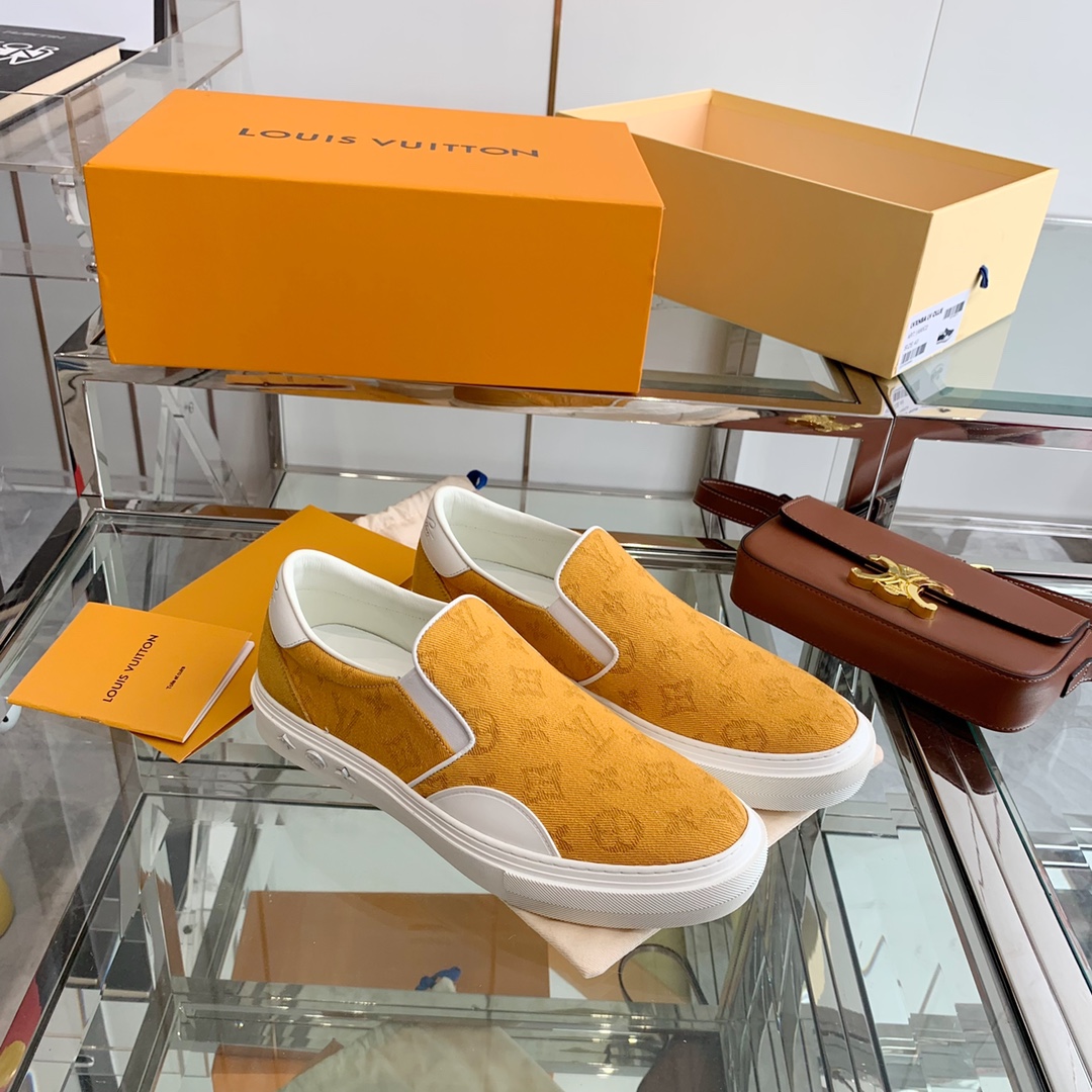 Louis Vuitton Women's Trocadero Slip On Orange For Women LV
