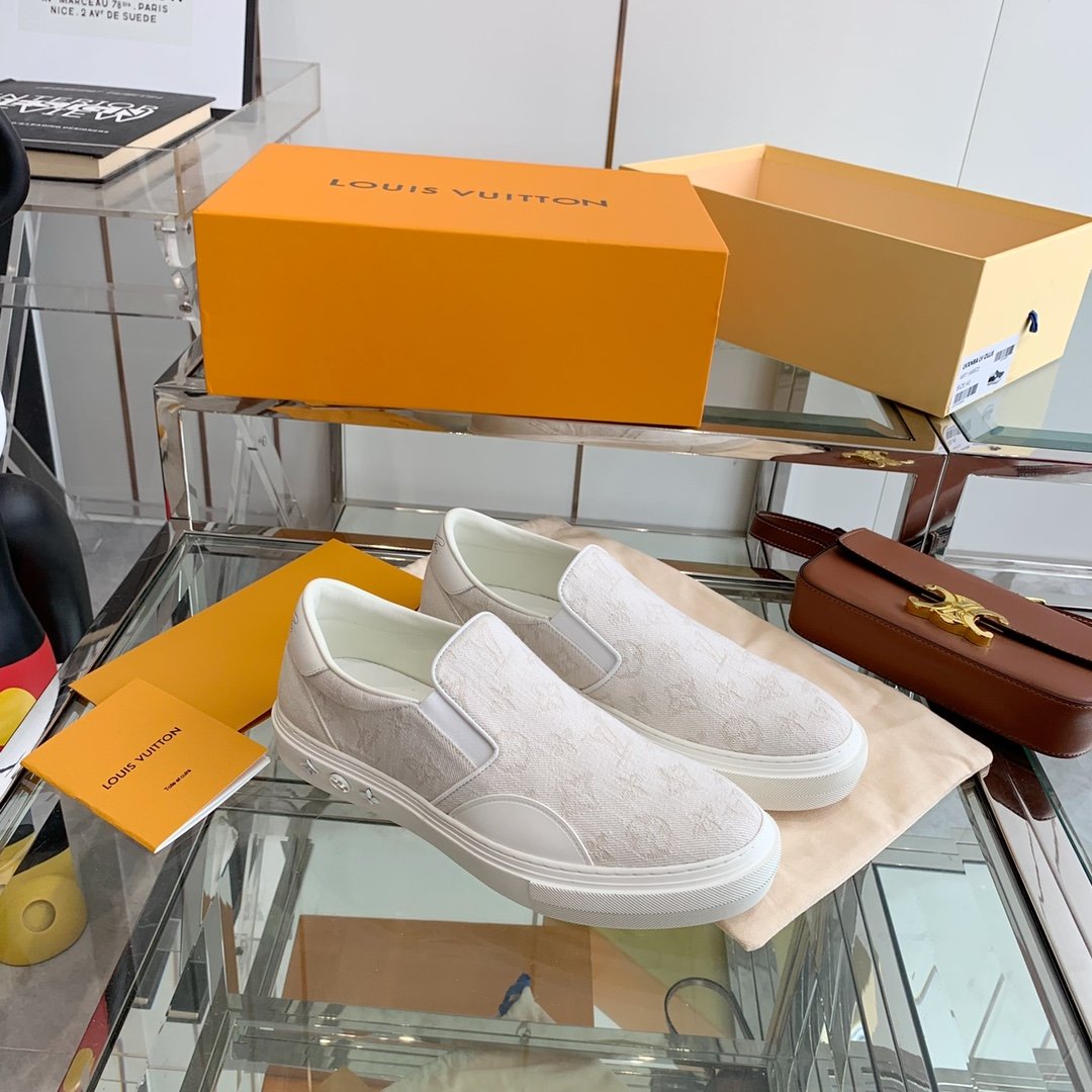 Louis Vuitton Women's Trocadero Slip On White For Women LV